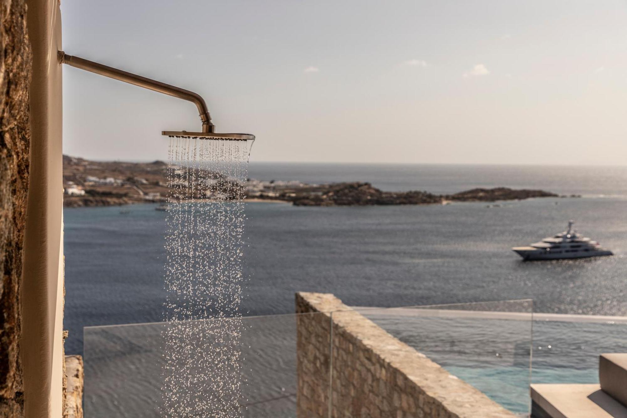 The Skyvilla Mykonos - A Landmark Property With Breathtaking Views Of The Psarou Bay Mykonos Town Exterior foto