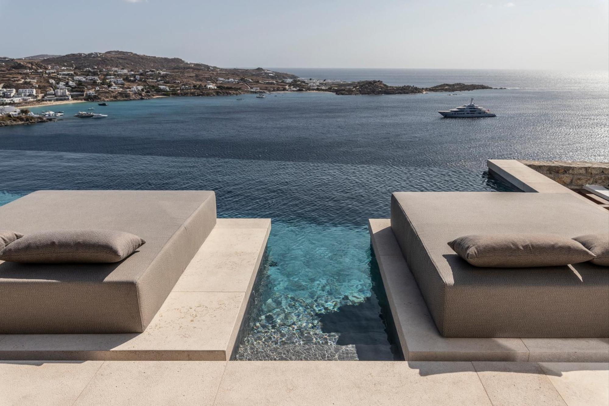 The Skyvilla Mykonos - A Landmark Property With Breathtaking Views Of The Psarou Bay Mykonos Town Exterior foto